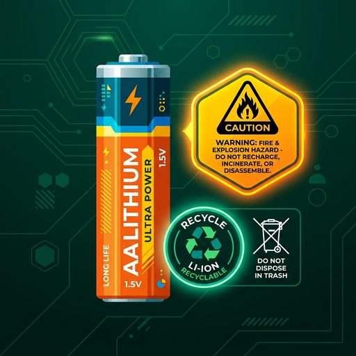 AA Battery special disposal graphic