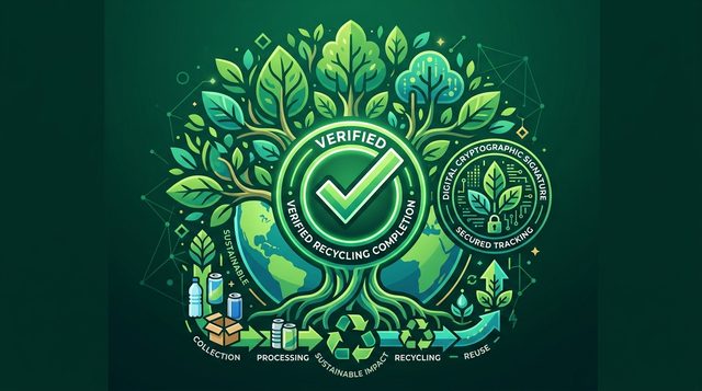 Verified zero-waste attestation certificate